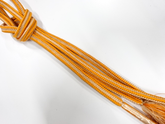 未使用品　正絹　手組帯締め